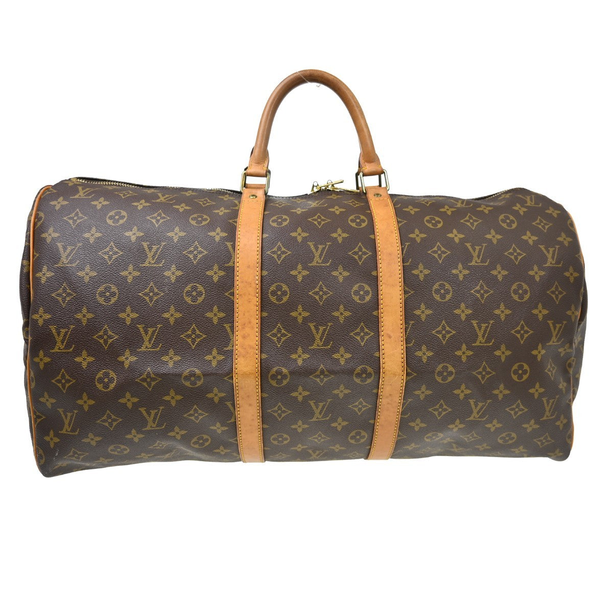 Louis Vuitton Louis Vuitton Keepall Bag Monogram Canvas Brown Canvas Travel Bag Bag (Pre-Loved)