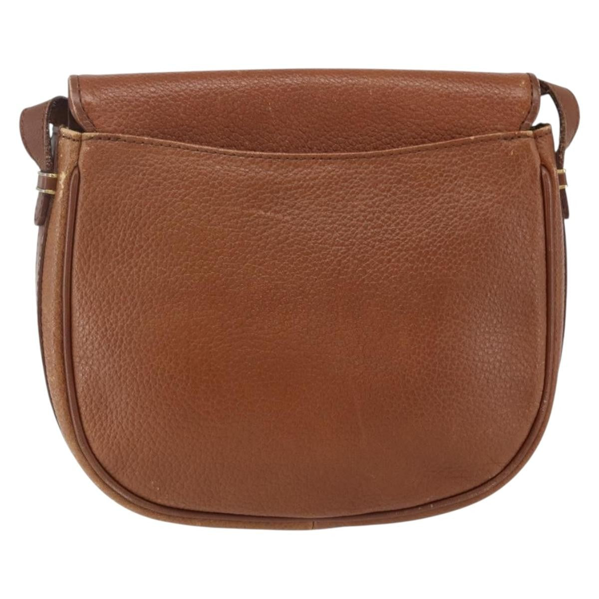 Burberry Vintage Shoulder Bag Leather Brown Leather Shoulder Bag Bag (Authentic Pre-Loved)