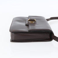 Gucci Vintage Shoulder Bag Leather Brown Leather Shoulder Bag Bag (Authentic Pre-Loved)
