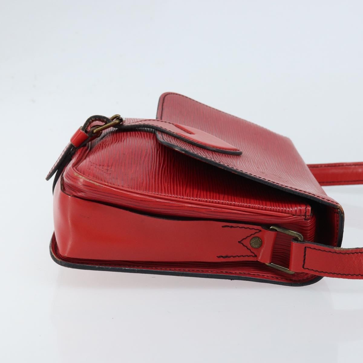 Louis Vuitton Cartouchiere Handbag Epi Leather Red Leather Shoulder Bag Bag (Pre-Loved)