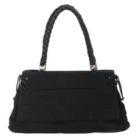 Salvatore Ferragamo Vala Tote Canvas Black Canvas Tote Bag Bag (Pre-Loved)