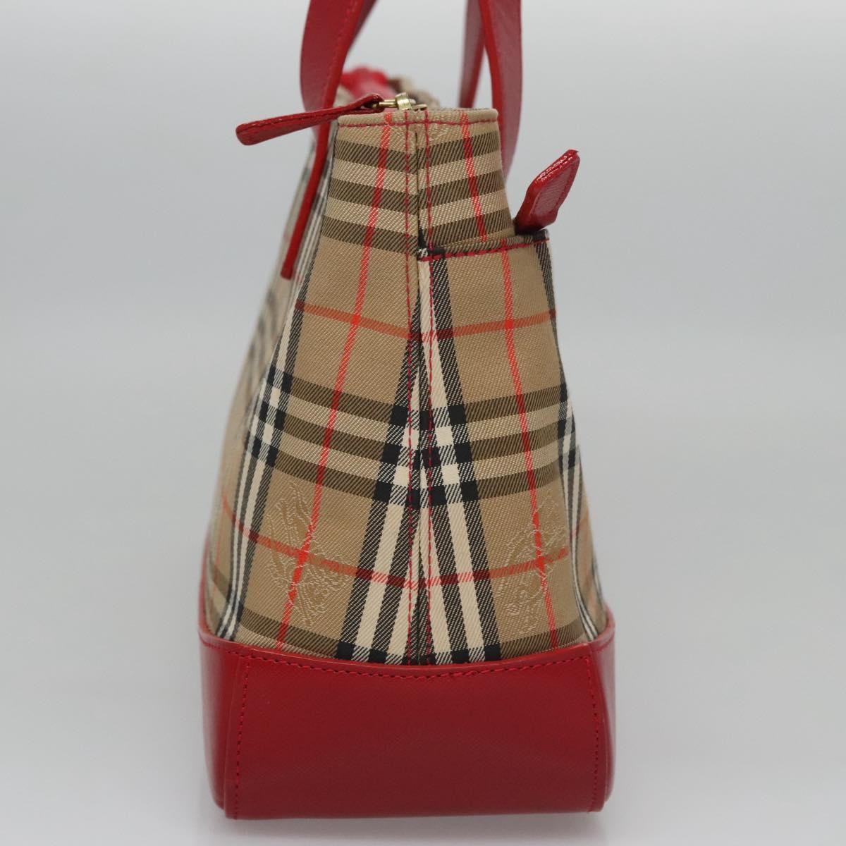 Burberry Nova Check Handbag Nova Check Canvas And Leather Beige Canvas Handbag (Authentic Pre-Loved)
