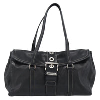 Prada Prada Convertible Shopping Tote Saffiano Leather Saffiano Leather Black Leather Tote Bag Bag (Authentic Pre-Loved)