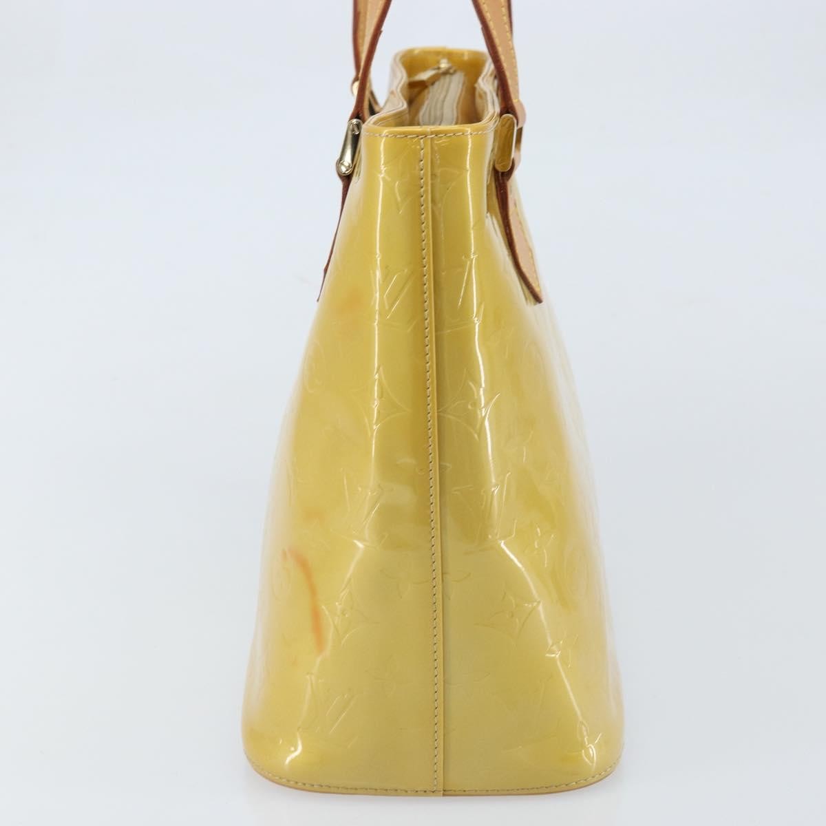 Louis Vuitton Houston Handbag Monogram Vernis Beige Patent_Leather Tote Bag Bag (Authentic Pre-Loved)