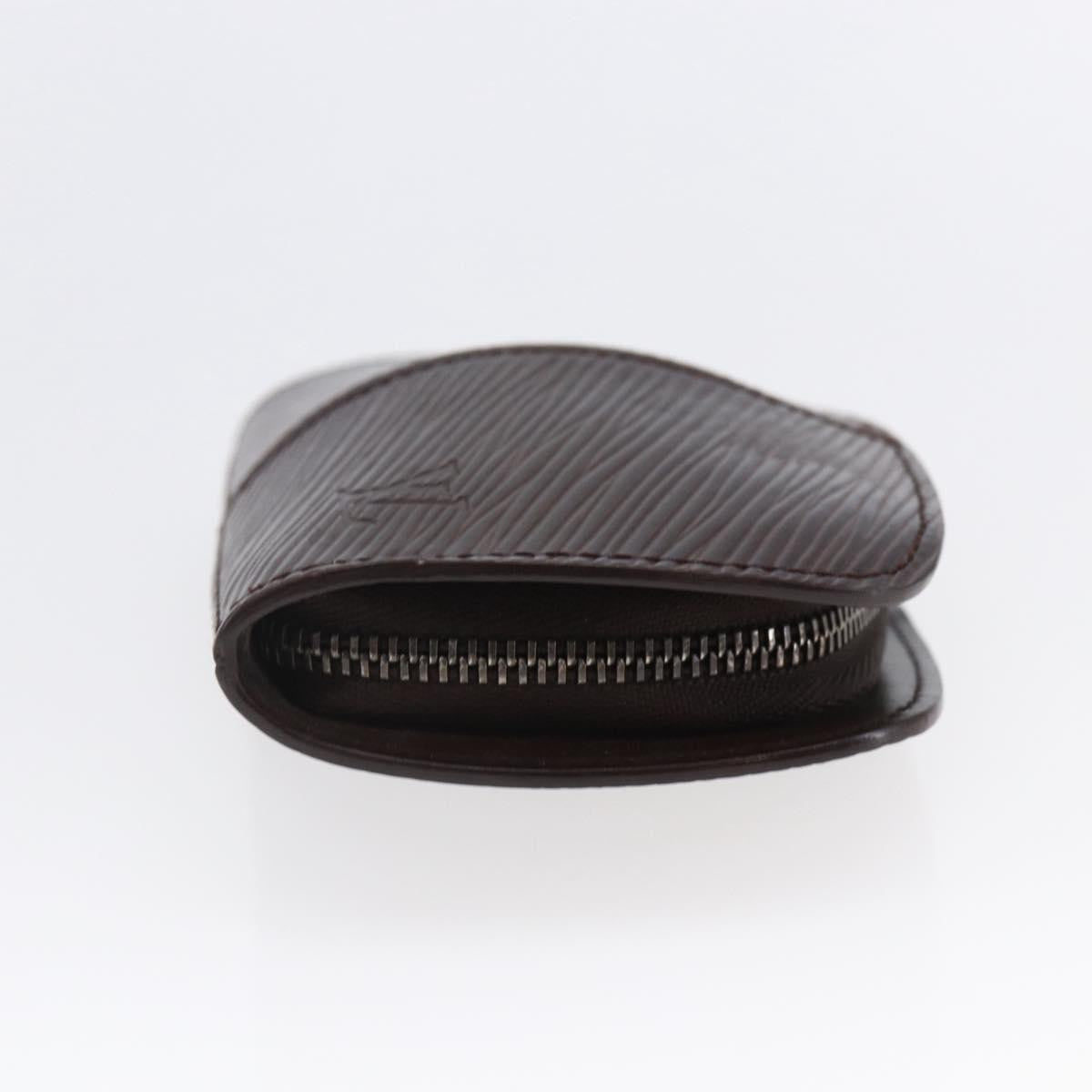 Louis Vuitton Demi Lune Coin Purse Epi Leather Brown Leather Wallets Accessory (Authentic Pre-Loved)