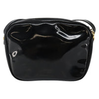 Salvatore Ferragamo Vala Shoulder Bag Patent Leather Black Patent_Leather Bag (Authentic Pre-Loved)