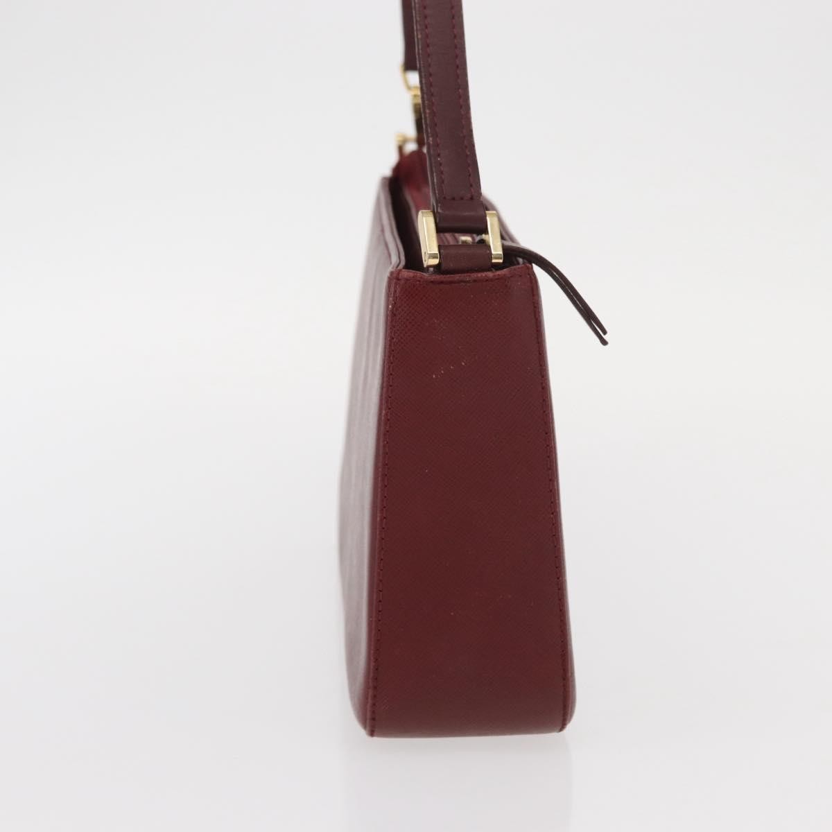 Burberry Vintage Shoulder Bag Leather Burgundy Leather Shoulder Bag Bag (Authentic Pre-Loved)