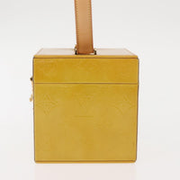 Louis Vuitton Bleecker Box Bag Monogram Vernis Beige Patent_Leather Clutche & Pouche Bag (Authentic Pre-Loved)