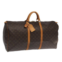 Louis Vuitton Keepall Bag Monogram Canvas Brown Canvas Travel Bag Bag (Authentic Pre-Loved)