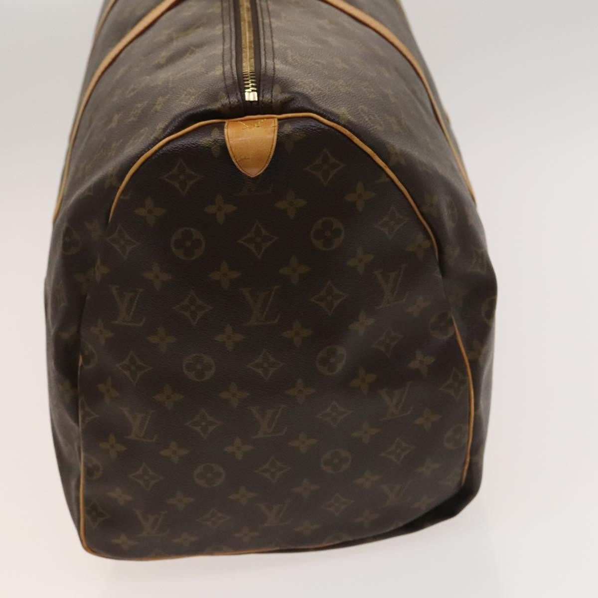 Louis Vuitton Keepall Bag Monogram Canvas Brown Canvas Travel Bag Bag (Authentic Pre-Loved)