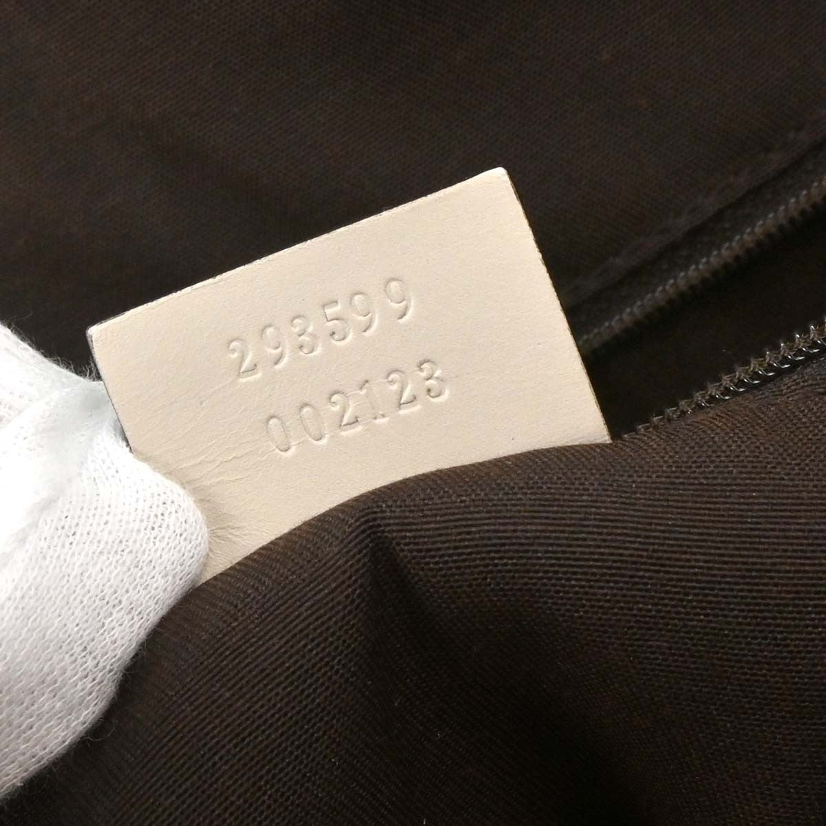 Gucci Princy Zip Tote Gg Canvas White Leather Tote Bag Bag (Pre-Loved)