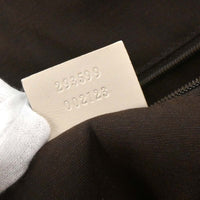 Gucci Princy Zip Tote Gg Canvas White Leather Tote Bag Bag (Pre-Loved)