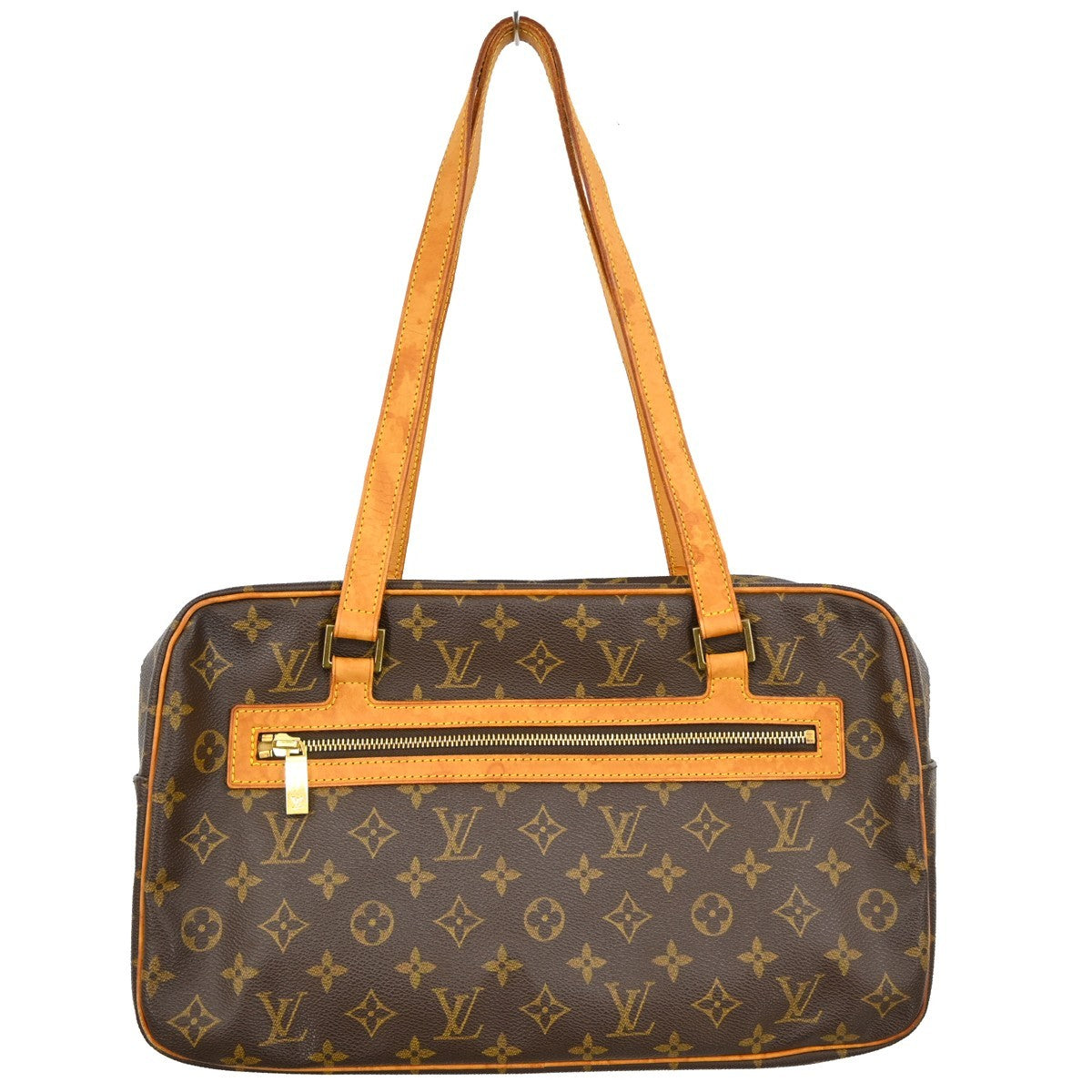 Louis Vuitton Cite Handbag Monogram Canvas Brown Canvas Shoulder Bag Bag (Pre-Loved)