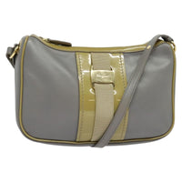 Salvatore Ferragamo Salvatore Ferragamo Vala Shoulder Bag Leather Gray Leather Shoulder Bag Bag (Pre-Loved)