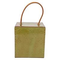 Louis Vuitton Bleecker Box Bag Monogram Vernis Green Patent_Leather Clutche & Pouche Bag (Authentic Pre-Loved)