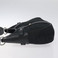 Salvatore Ferragamo Shoulder Bag Canvas Black Canvas Shoulder Bag Bag (Pre-Loved)