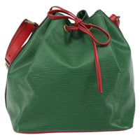 Louis Vuitton Bicolor Petit Noe Handbag Epi Leather Green Leather Shoulder Bag Bag (Pre-Loved)