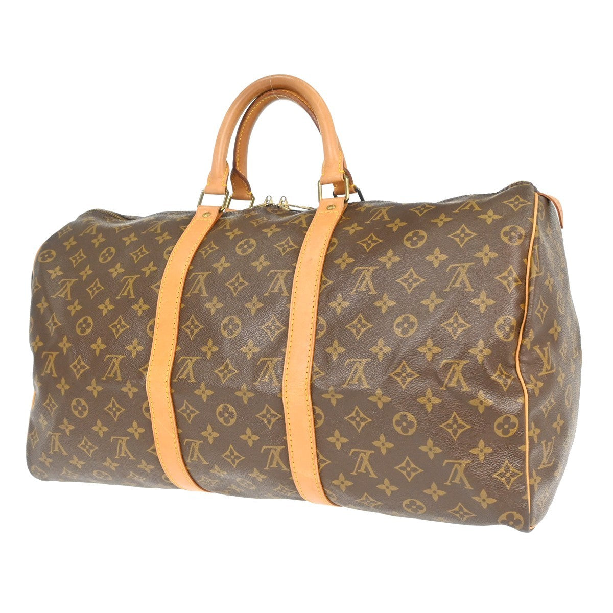 Louis Vuitton Louis Vuitton Keepall Bag Monogram Canvas Brown Canvas Travel Bag Bag (Pre-Loved)