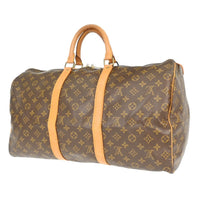 Louis Vuitton Louis Vuitton Keepall Bag Monogram Canvas Brown Canvas Travel Bag Bag (Pre-Loved)