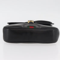 Gucci Sherry Line Shoulder Bag Leather Multicolour Leather Handbag (Authentic Pre-Loved)