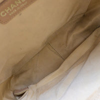 Chanel Petite Shopping Tote Quilted Caviar Beige Leather Bag (Authentic Pre-Loved)