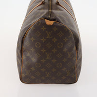 Louis Vuitton Keepall Bag Monogram Canvas Brown Canvas Travel Bag Bag (Pre-Loved)