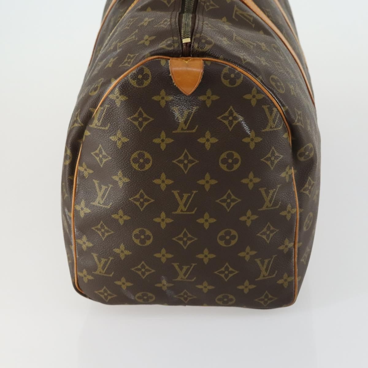 Louis Vuitton Keepall Bag Monogram Canvas Brown Canvas Travel Bag Bag (Authentic Pre-Loved)