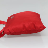 Prada Flat Messenger Bag Tessuto Red Nylon Shoulder Bag Bag (Pre-Loved)