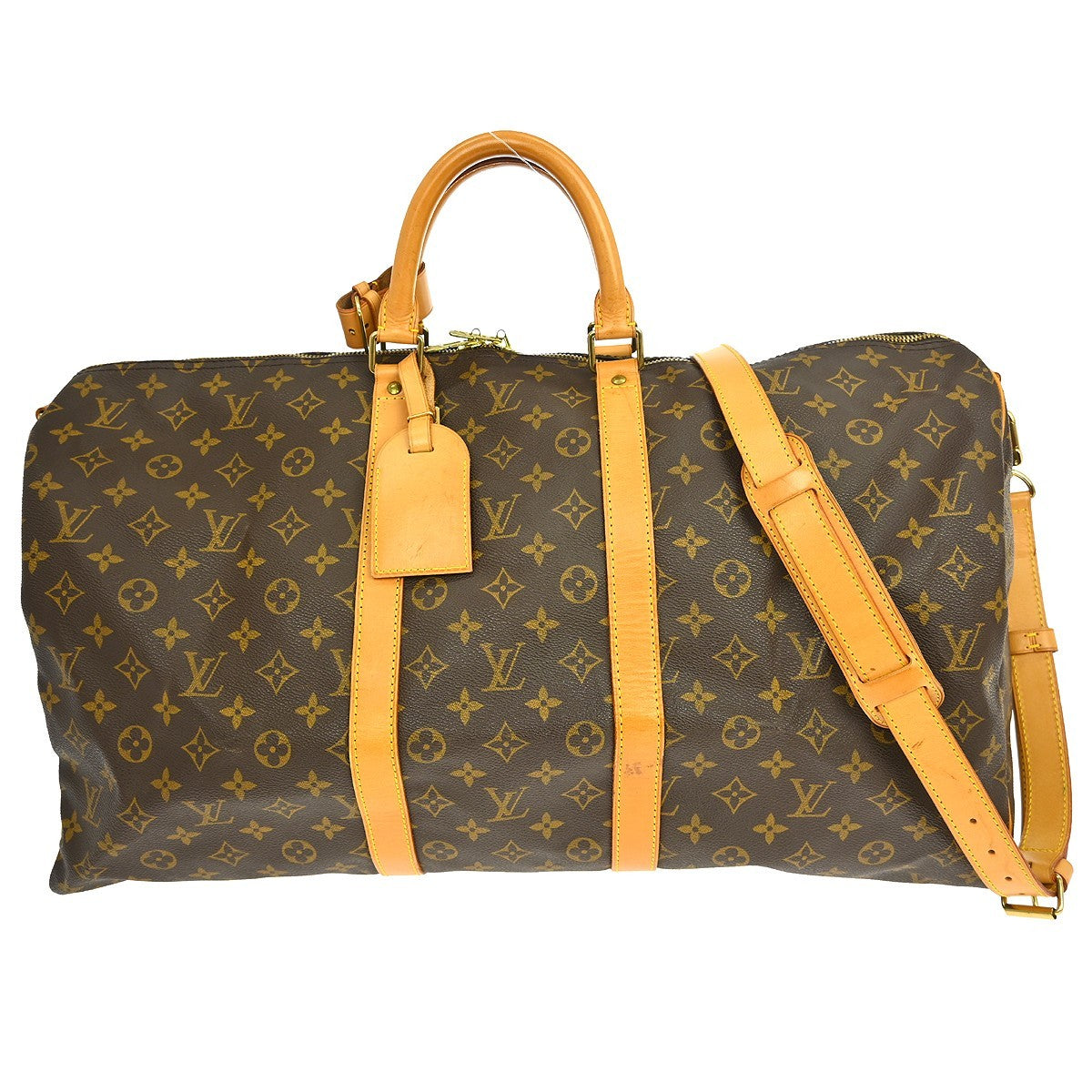 Louis Vuitton Louis Vuitton Keepall Bandouliere Bag Monogram Canvas Brown Canvas Travel Bag Bag (Authentic Pre-Loved)