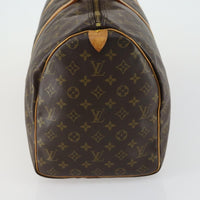 Louis Vuitton Keepall Bag Monogram Canvas Brown Canvas Travel Bag Bag (Pre-Loved)