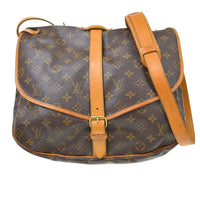 Louis Vuitton Louis Vuitton Saumur Handbag Monogram Canvas Brown Canvas Shoulder Bag Bag (Pre-Loved)