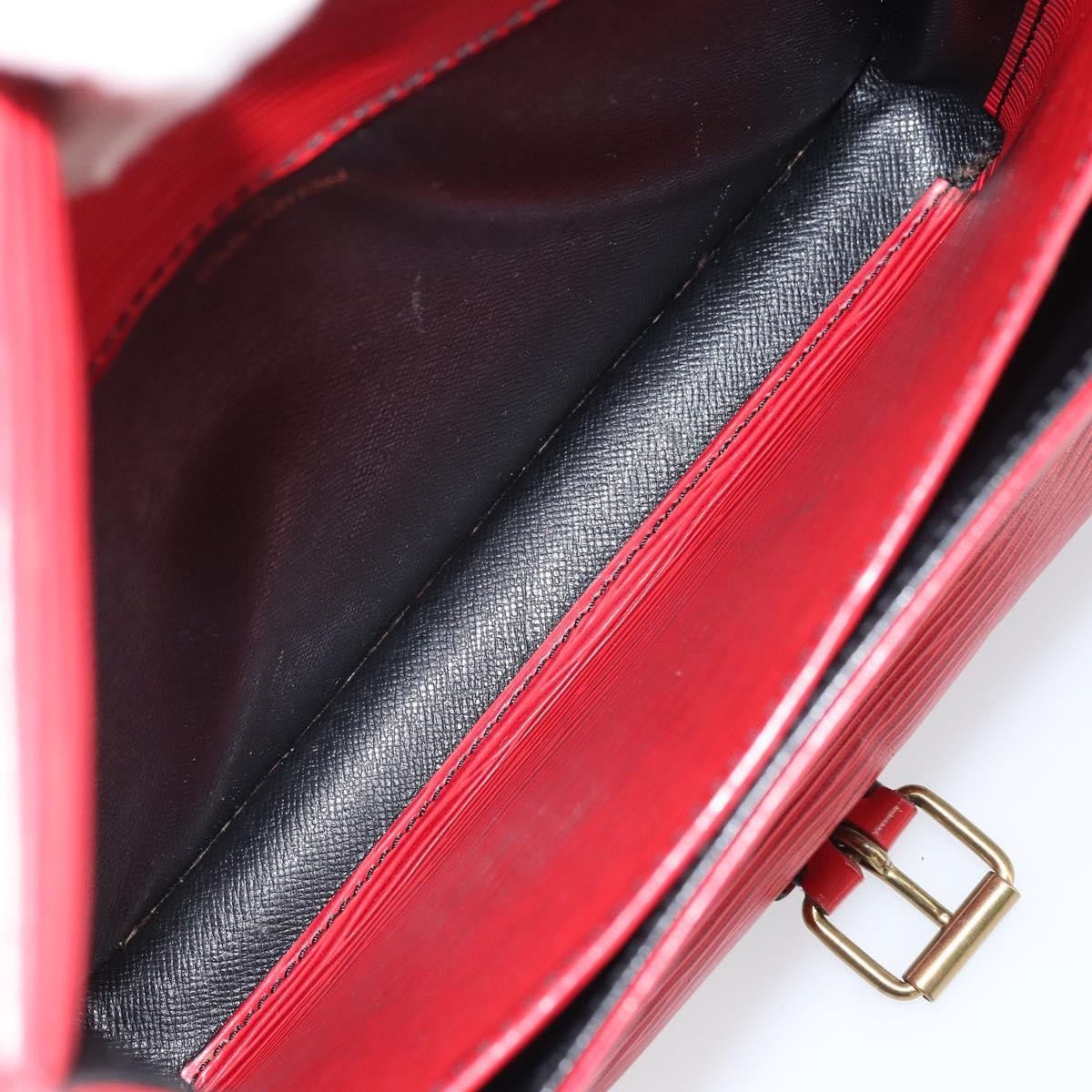 Louis Vuitton Cartouchiere Handbag Epi Leather Red Leather Shoulder Bag Bag (Pre-Loved)