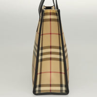 Burberry Nova Check Tote Canvas Check Pattern Beige Canvas Tote Bag Bag (Authentic Pre-Loved)