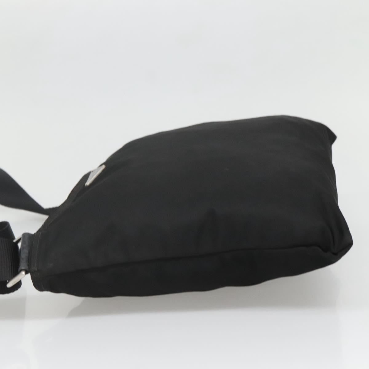 Prada Flat Messenger Bag Tessuto Black Nylon Shoulder Bag Bag (Authentic Pre-Loved)