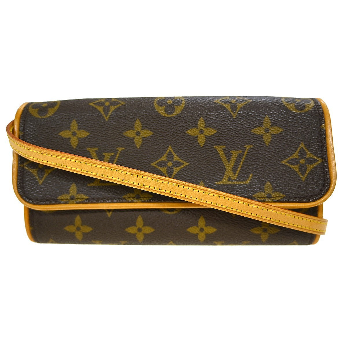 Louis Vuitton Louis Vuitton Twin Handbag Monogram Canvas Brown Canvas Clutche & Pouche Bag (Authentic Pre-Loved)