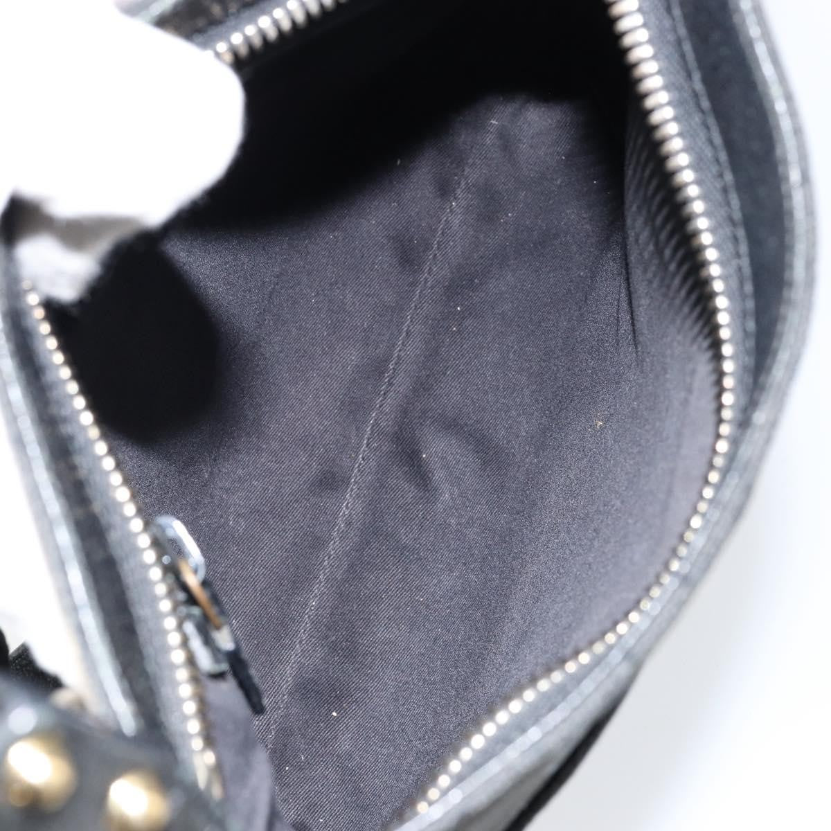 Gucci Vintage Shoulder Bag Monogram Canvas Black Canvas Shoulder Bag Bag (Pre-Loved)