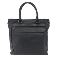 Salvatore Ferragamo Vintage Tote Bag Leather Black Leather Tote Bag Bag (Pre-Loved)