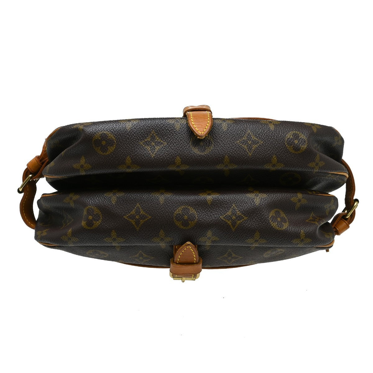 Louis Vuitton Louis Vuitton Saumur Handbag Monogram Canvas Brown Canvas Shoulder Bag Bag (Pre-Loved)