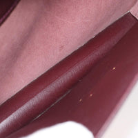 Louis Vuitton Serviette Kourad Briefcase Taiga Leather Burgundy Leather Briefcase Bag (Authentic Pre-Loved)