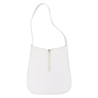 Salvatore Ferragamo Gancini Shoulder Bag Leather White Leather Shoulder Bag Bag (Pre-Loved)