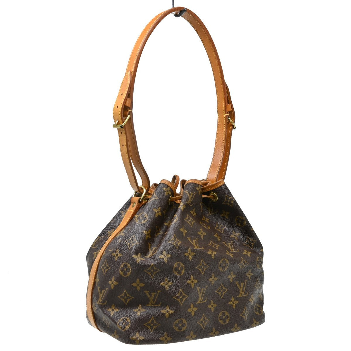 Louis Vuitton Louis Vuitton Petit Noe Handbag Monogram Canvas Brown Canvas Shoulder Bag Bag (Pre-Loved)