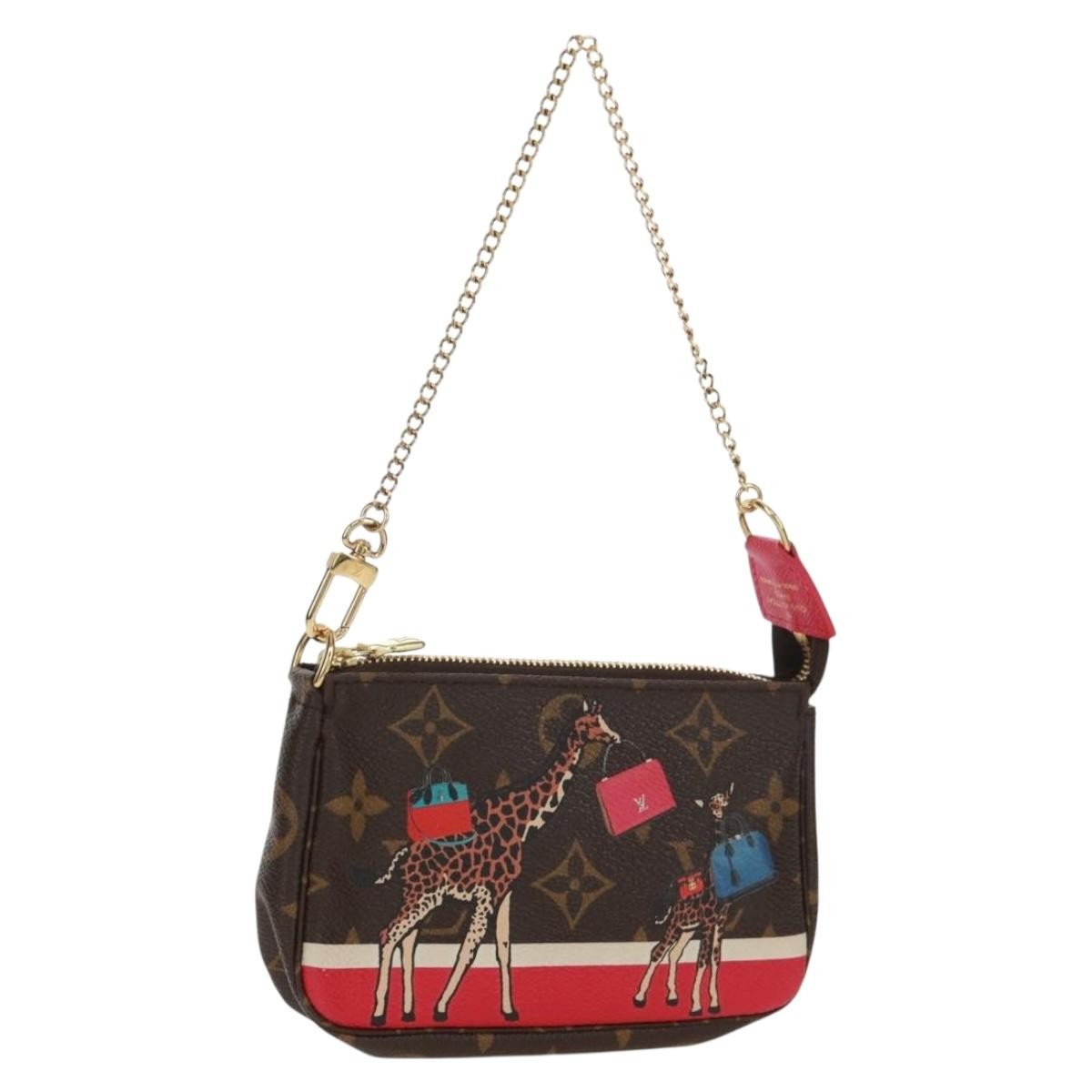 Louis Vuitton Pochette Accessoires Limited Edition Christmas Animation Monogram Canvas Multicolour Canvas Clutche & Pouche Bag (Pre-Loved)