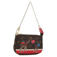 Louis Vuitton Pochette Accessoires Limited Edition Christmas Animation Monogram Canvas Multicolour Canvas Clutche & Pouche Bag (Pre-Loved)