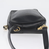 Gucci Vintage Clutch Bag Leather Black Leather Clutche & Pouche Bag (Authentic Pre-Loved)