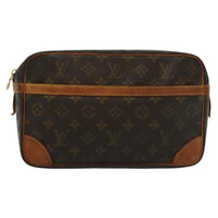 Louis Vuitton Compiegne Canvas Brown Canvas Clutche & Pouche Bag (Pre-Loved)