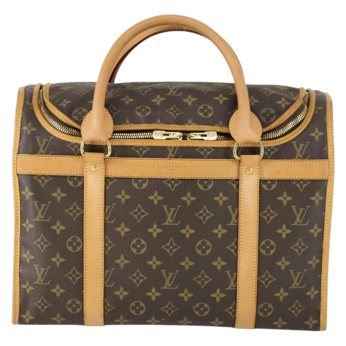 Louis Vuitton Louis Vuitton Dog Carrier Bag Monogram Canvas Brown Canvas Travel Bag Bag (Authentic Pre-Loved)