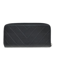 Chanel Cc Charm Zip Around Wallet Quilted Lambskin Black Leather Wallets Accessory (Pre-Loved)