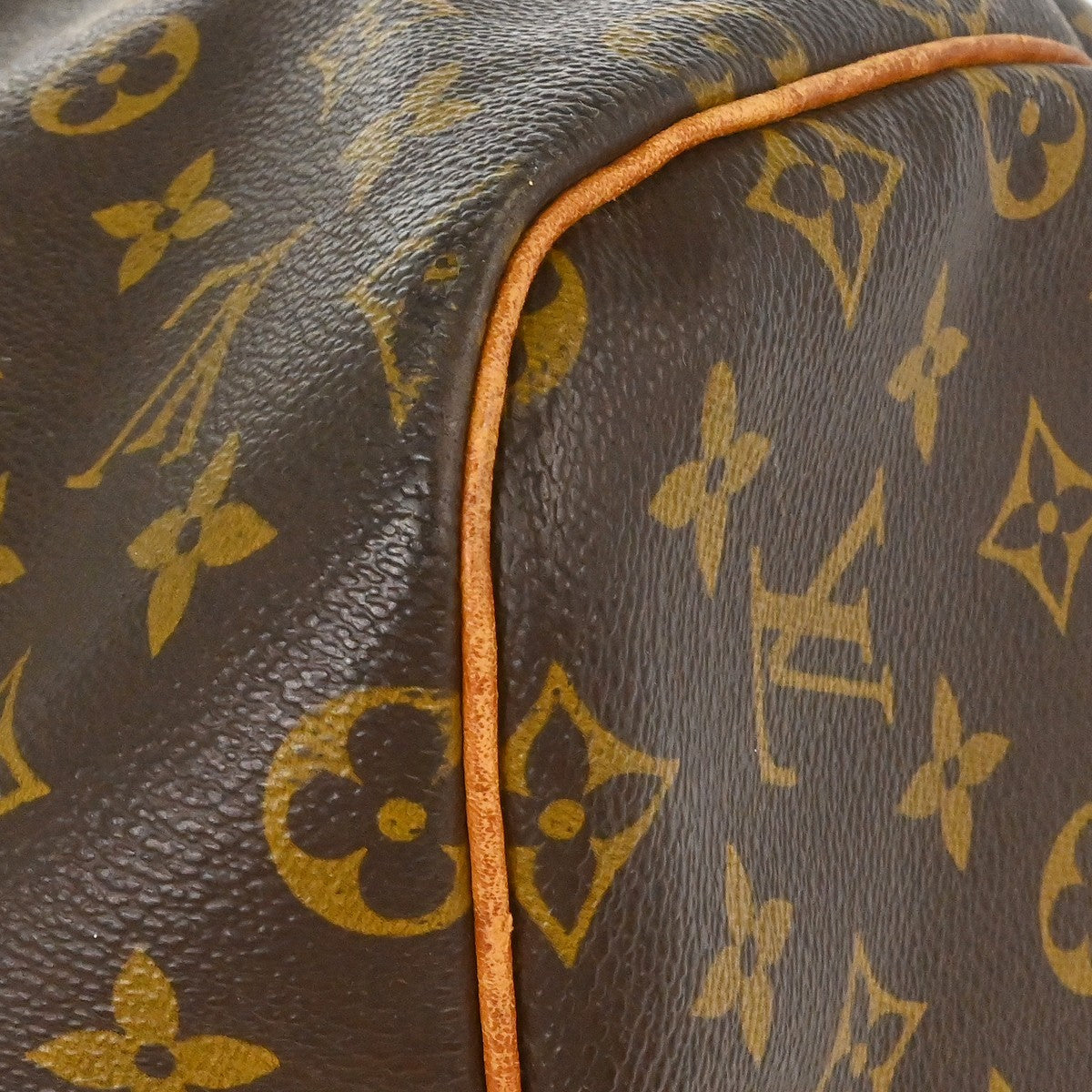 Louis Vuitton Keepall Bag Monogram Canvas Brown Canvas Travel Bag Bag (Pre-Loved)