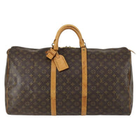 Louis Vuitton Keepall Bag Monogram Canvas Brown Canvas Travel Bag Bag (Pre-Loved)