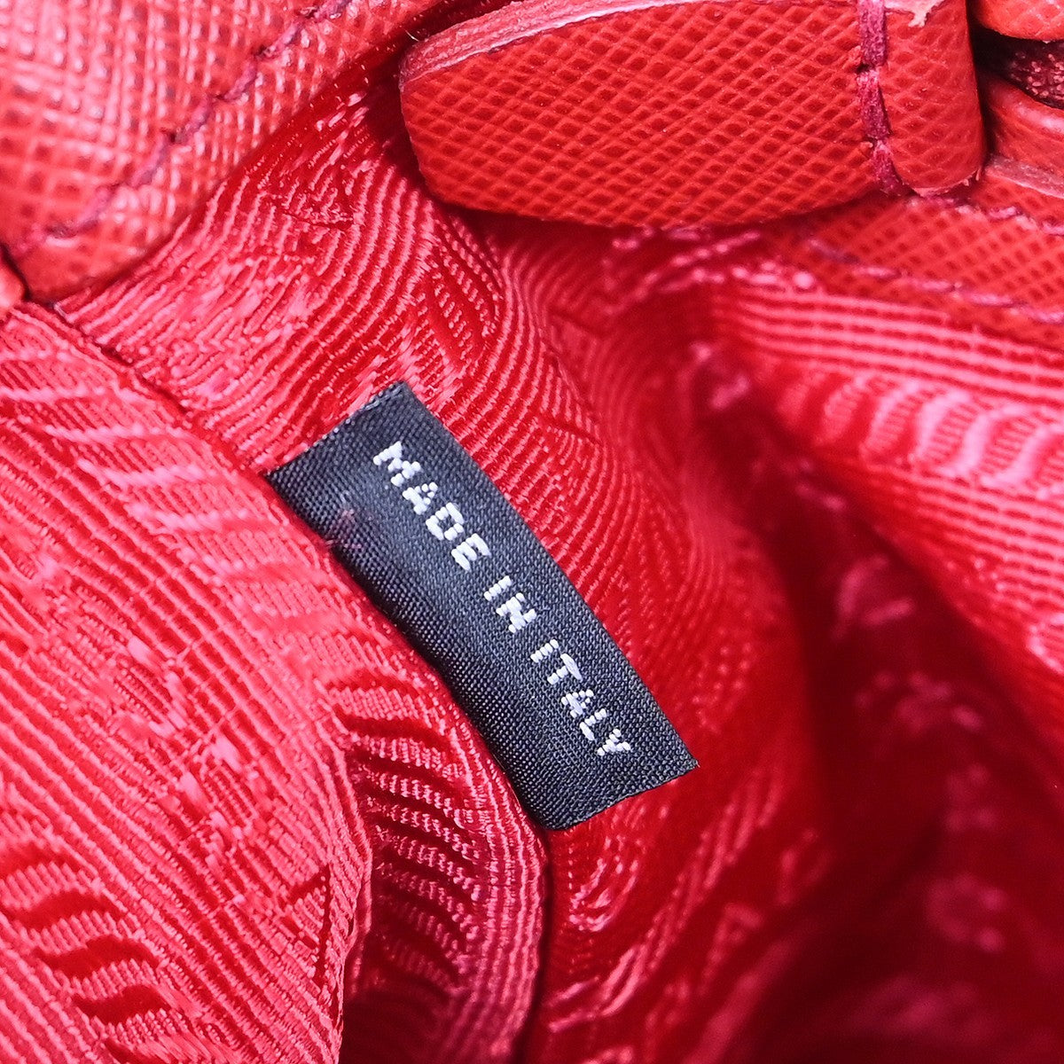 Prada Gardener's Tote Saffiano Leather Red Leather Tote Bag Bag (Authentic Pre-Loved)